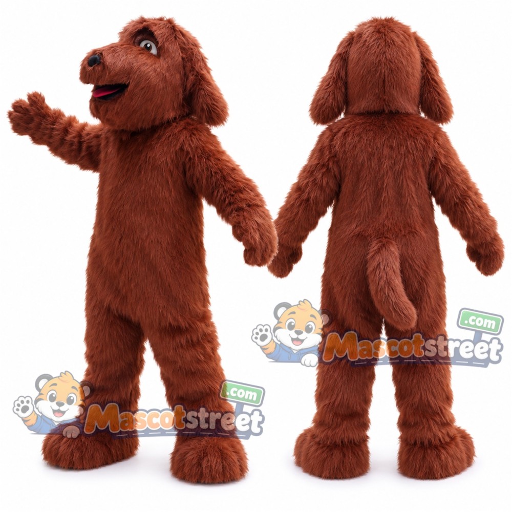 Brown Dog Mascot Costume