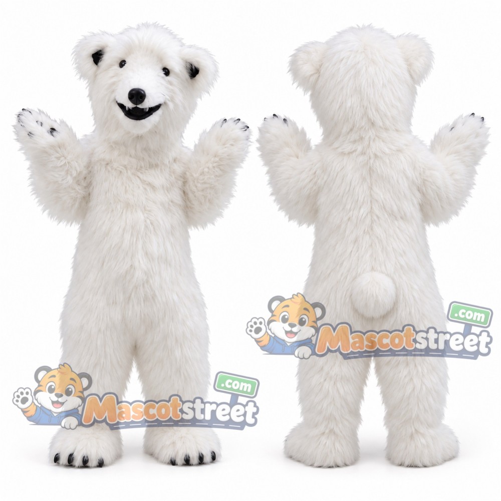 White Polar Bear Mascot Costume White Polar Bear Mascot Costume