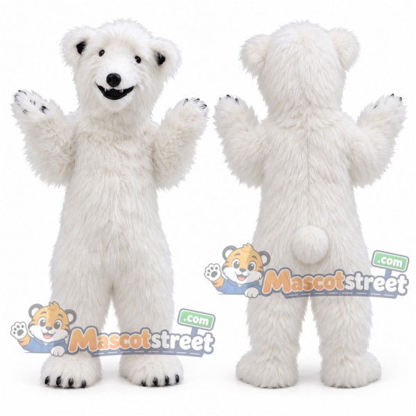 White Polar Bear Mascot Costume