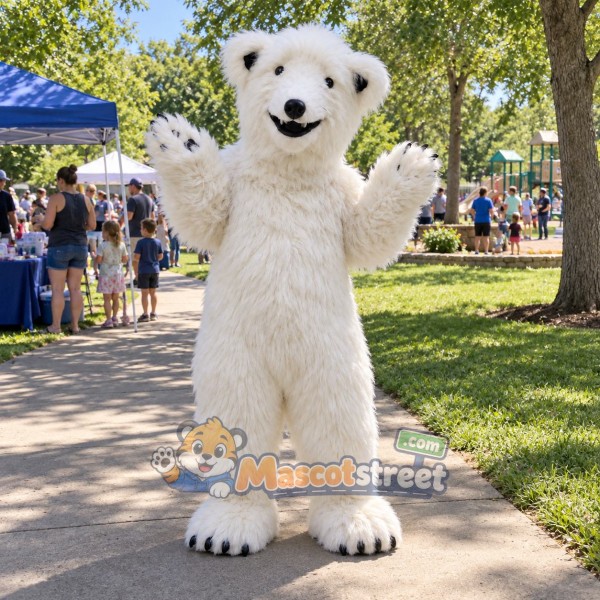 White Polar Bear Mascot Costume