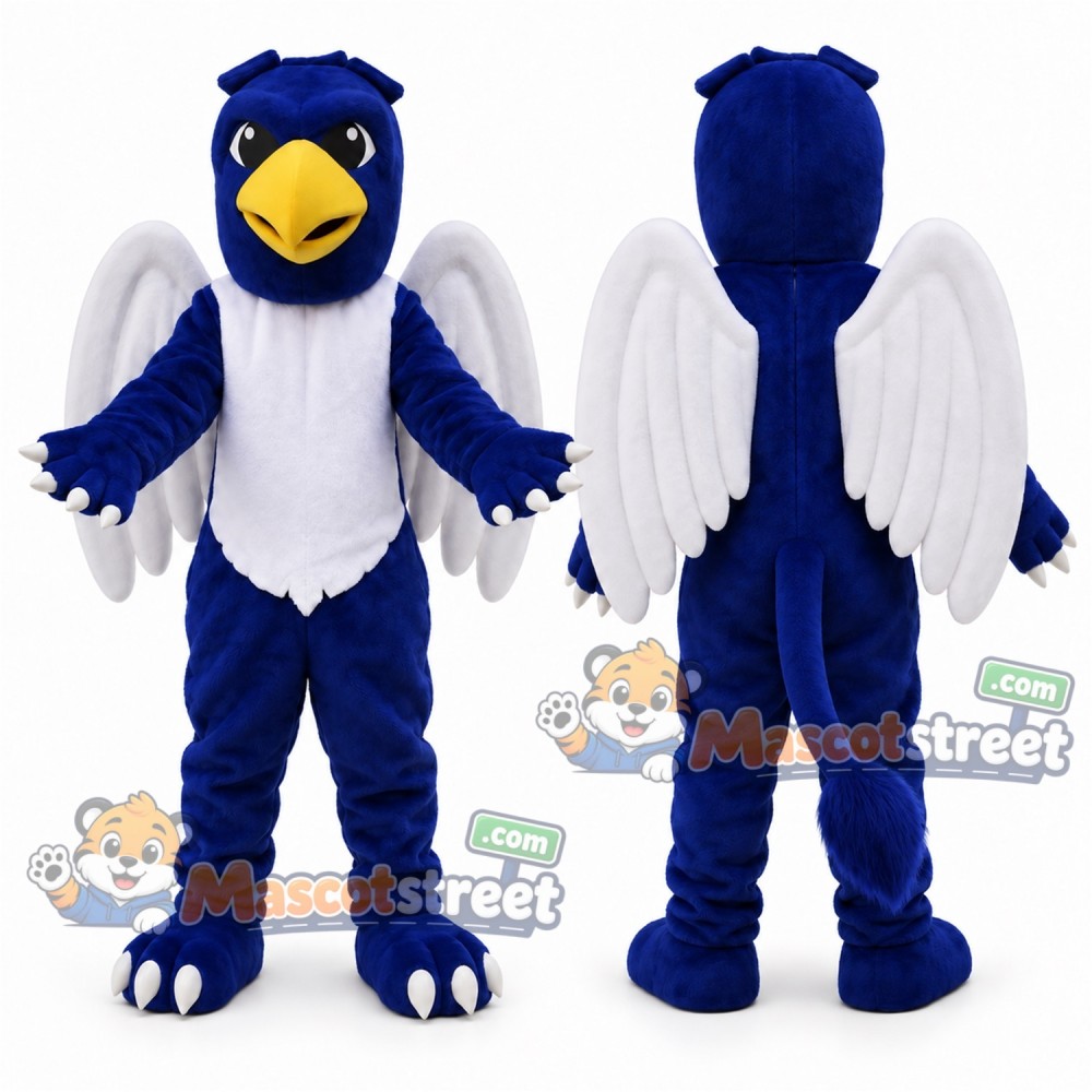 Blue Griffin Mascot Costume Blue Griffin Mascot Costume