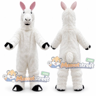 White Llama Mascot Costume White Llama Mascot Costume