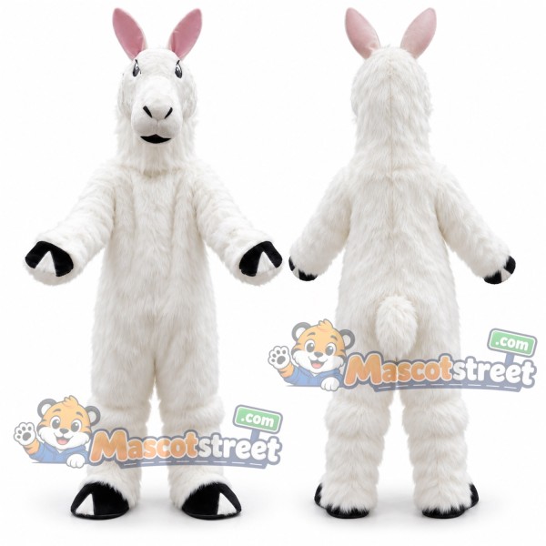 White Llama Mascot Costume