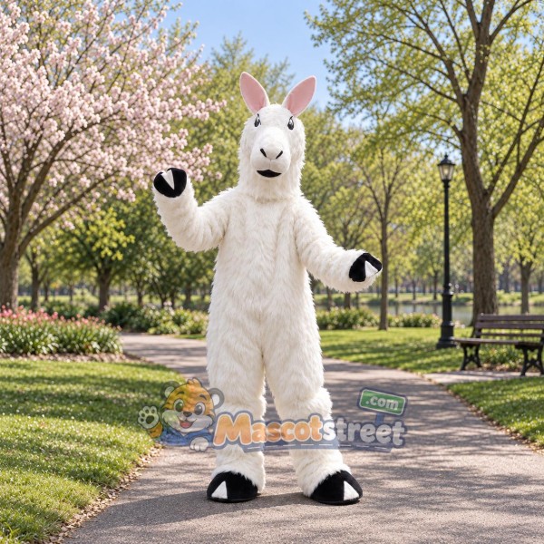 White Llama Mascot Costume