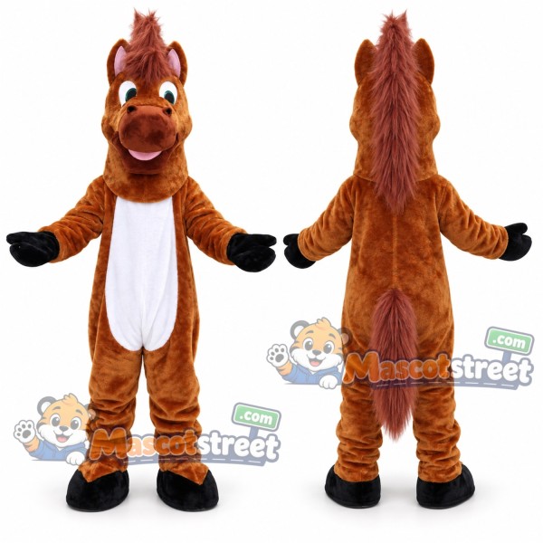 Brown Horse Mascot Costume