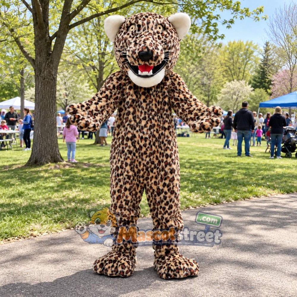 Spotted Jaguar Mascot Costume Spotted Jaguar Mascot Costume