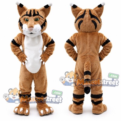 Brown Wildcat Mascot Costume Brown Wildcat Mascot Costume