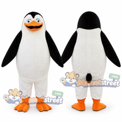 Black and White Penguin Mascot Costume