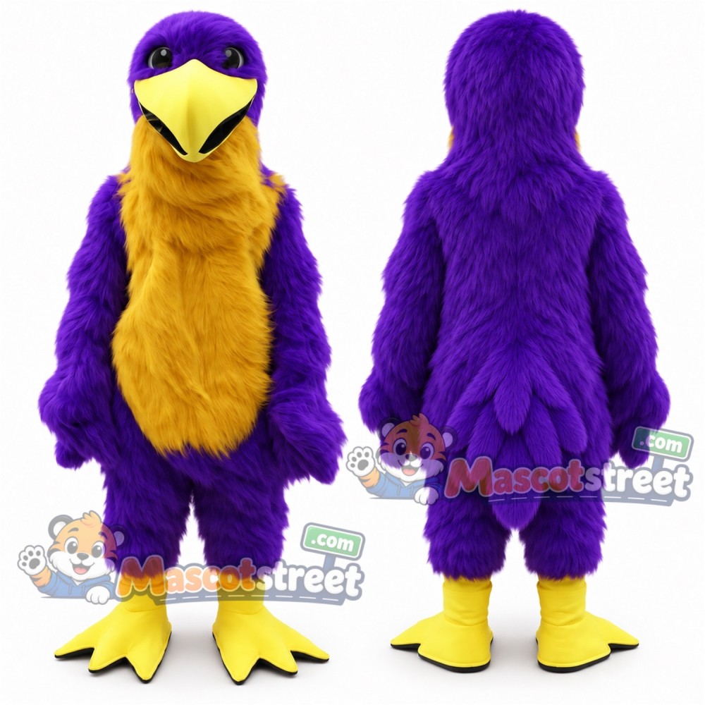 Purple Eagle Mascot Costume