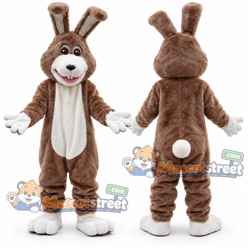 Brown Rabbit Mascot Costume