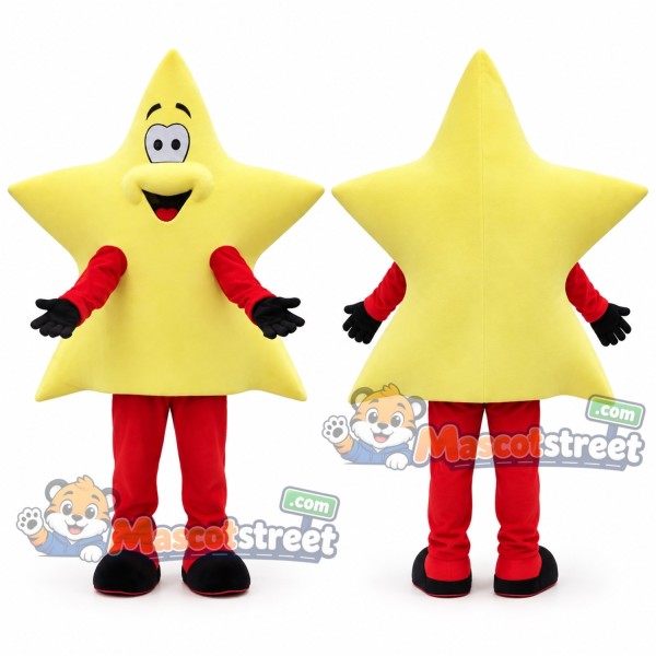 Yellow Star Mascot Costume