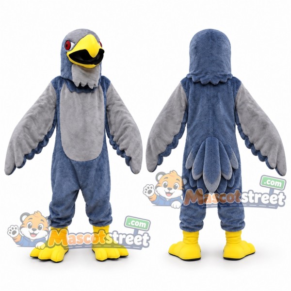 Gray Falcon Mascot Costume