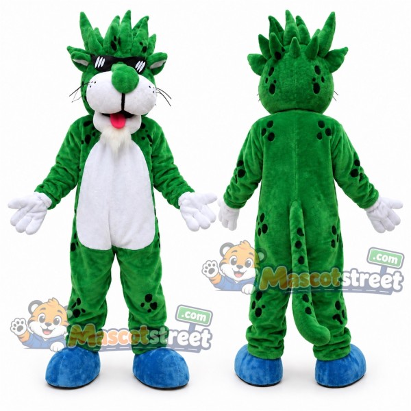 Green Panther Mascot Costume