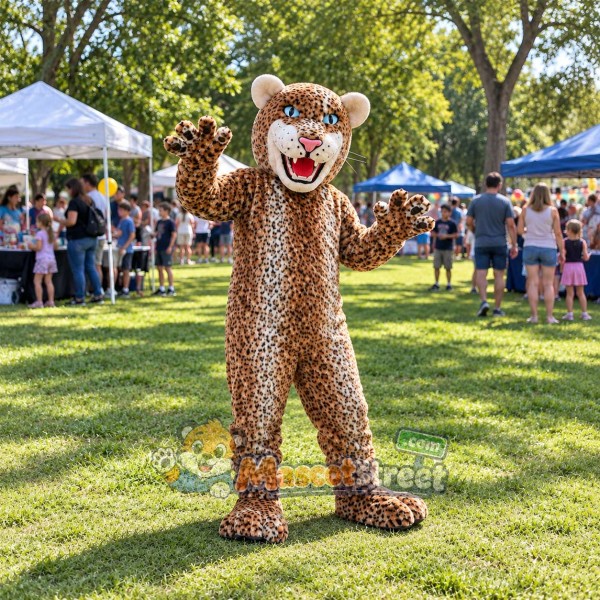 Spotted Leopard Mascot Costume