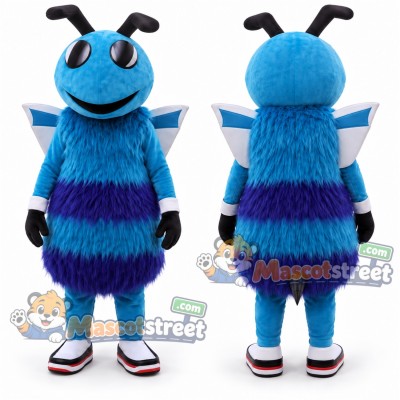 Blue Hornet Mascot Costume Blue Hornet Mascot Costume