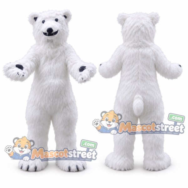 White Polar Bear Mascot Costume