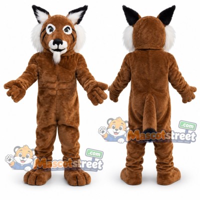 Brown Caracal Mascot Costume Brown Caracal Mascot Costume