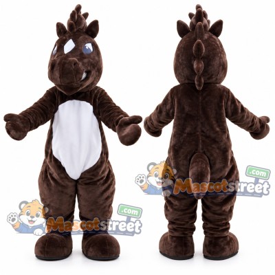 Dark Brown Horse Mascot Costume