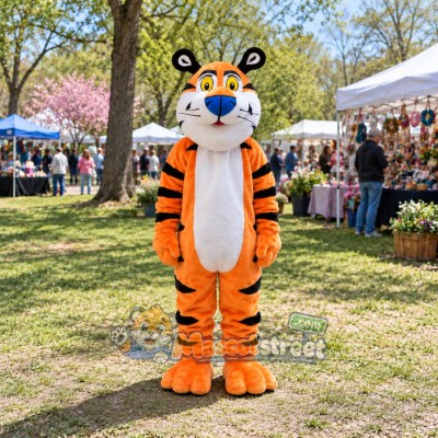 Orange Tiger Mascot Costume