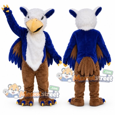 Blue Griffin Mascot Costume Blue Griffin Mascot Costume