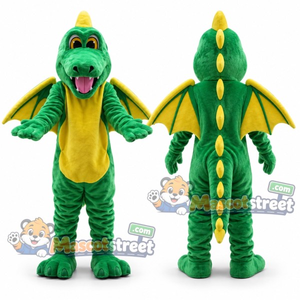 Green Dragon Mascot Costume