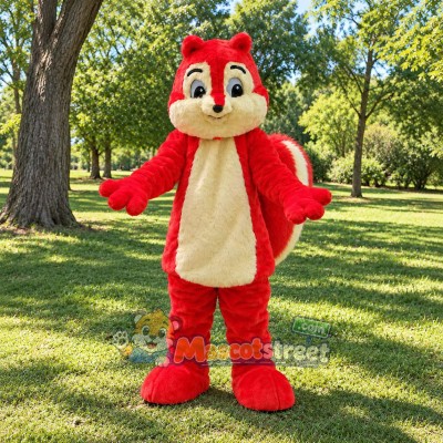 Red Squirrel Mascot Costume Red Squirrel Mascot Costume