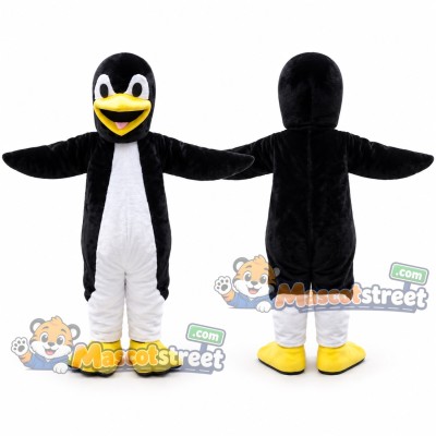 Black and White Penguin Mascot Costume Black and White Penguin Mascot Costume