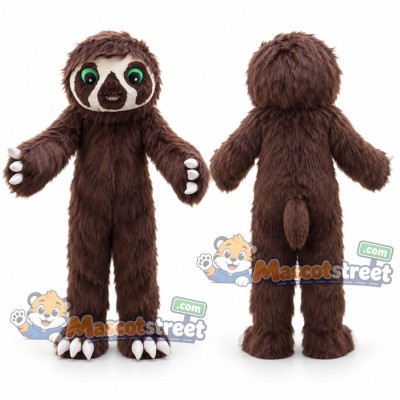 Brown Sloth Mascot Costume Brown Sloth Mascot Costume