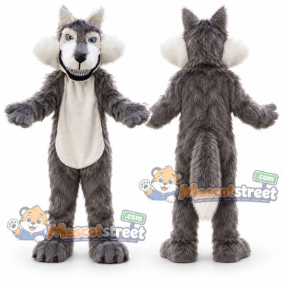 Gray Wolf Mascot Costume