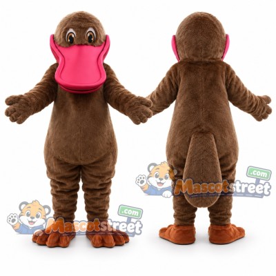 Brown Platypus Mascot Costume Brown Platypus Mascot Costume
