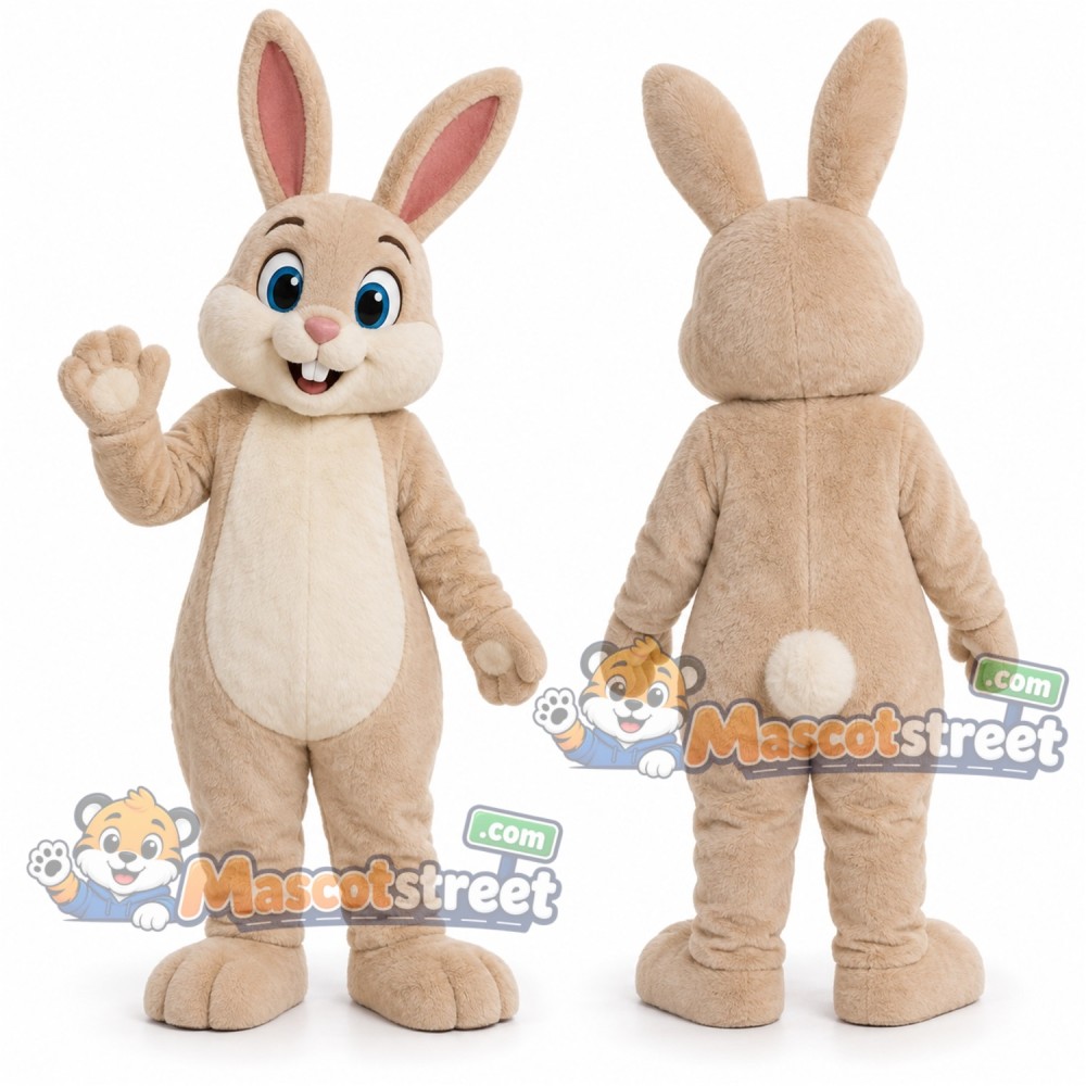 Cream Rabbit Mascot Costume