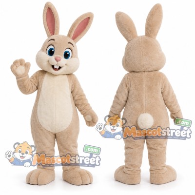 Cream Rabbit Mascot Costume