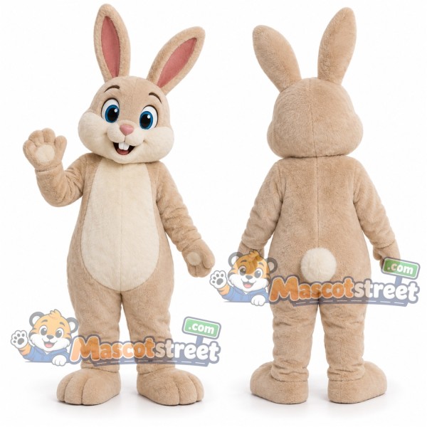 Cream Rabbit Mascot Costume