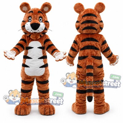 Orange Tiger Mascot Costume