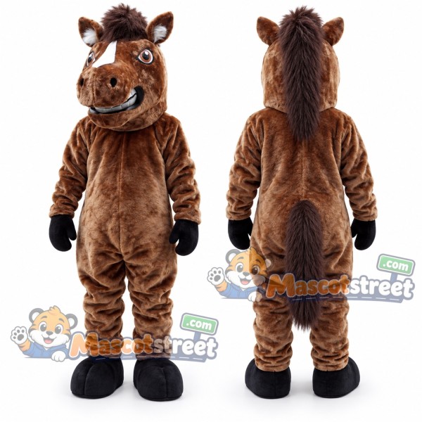 Brown Horse Mascot Costume