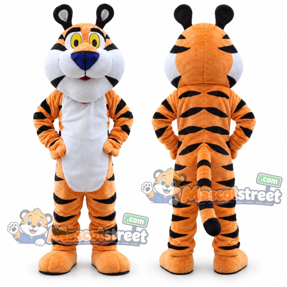 Orange Tiger Mascot Costume
