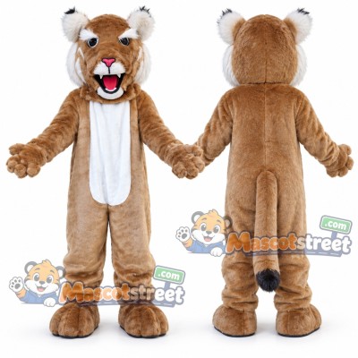 Tan Wildcat Mascot Costume Tan Wildcat Mascot Costume