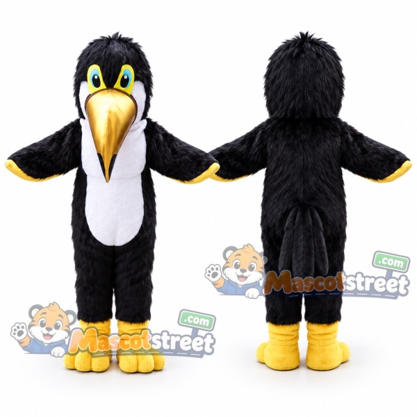 Black Toucan Mascot Costume