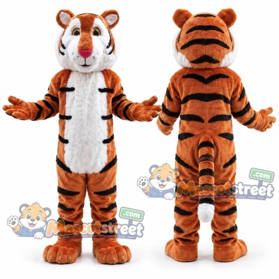 Orange Tiger Mascot Costume