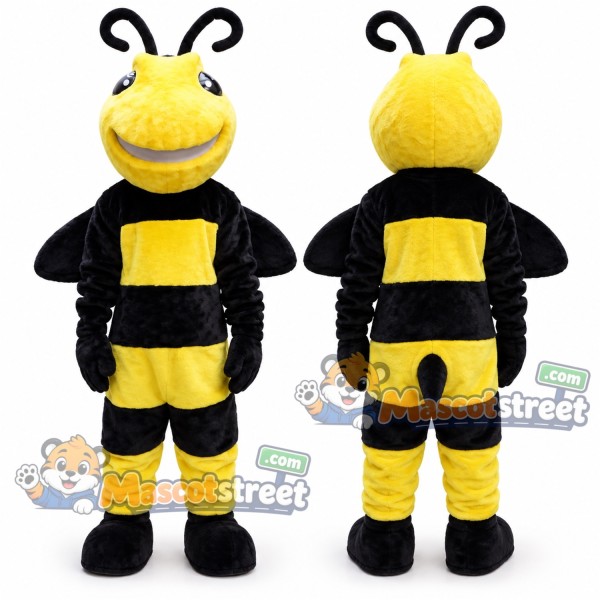 Yellow and Black Bee Mascot Costume