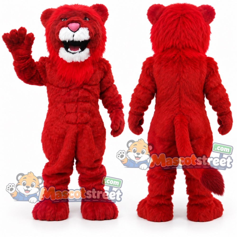 Red Lion Mascot Costume Red Lion Mascot Costume