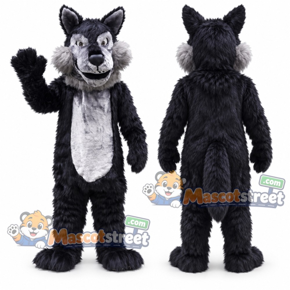 Gray Wolf Mascot Costume Gray Wolf Mascot Costume