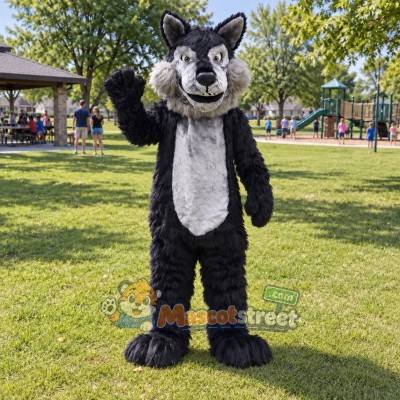 Gray Wolf Mascot Costume