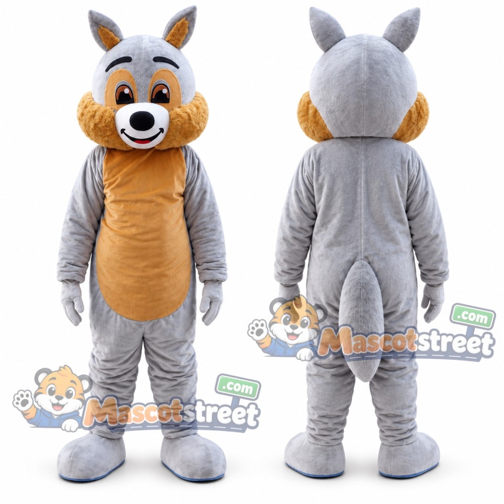 Gray Squirrel Mascot Costume Gray Squirrel Mascot Costume