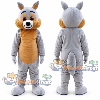 Gray Squirrel Mascot Costume Gray Squirrel Mascot Costume