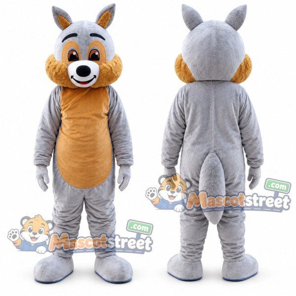 Gray Squirrel Mascot Costume