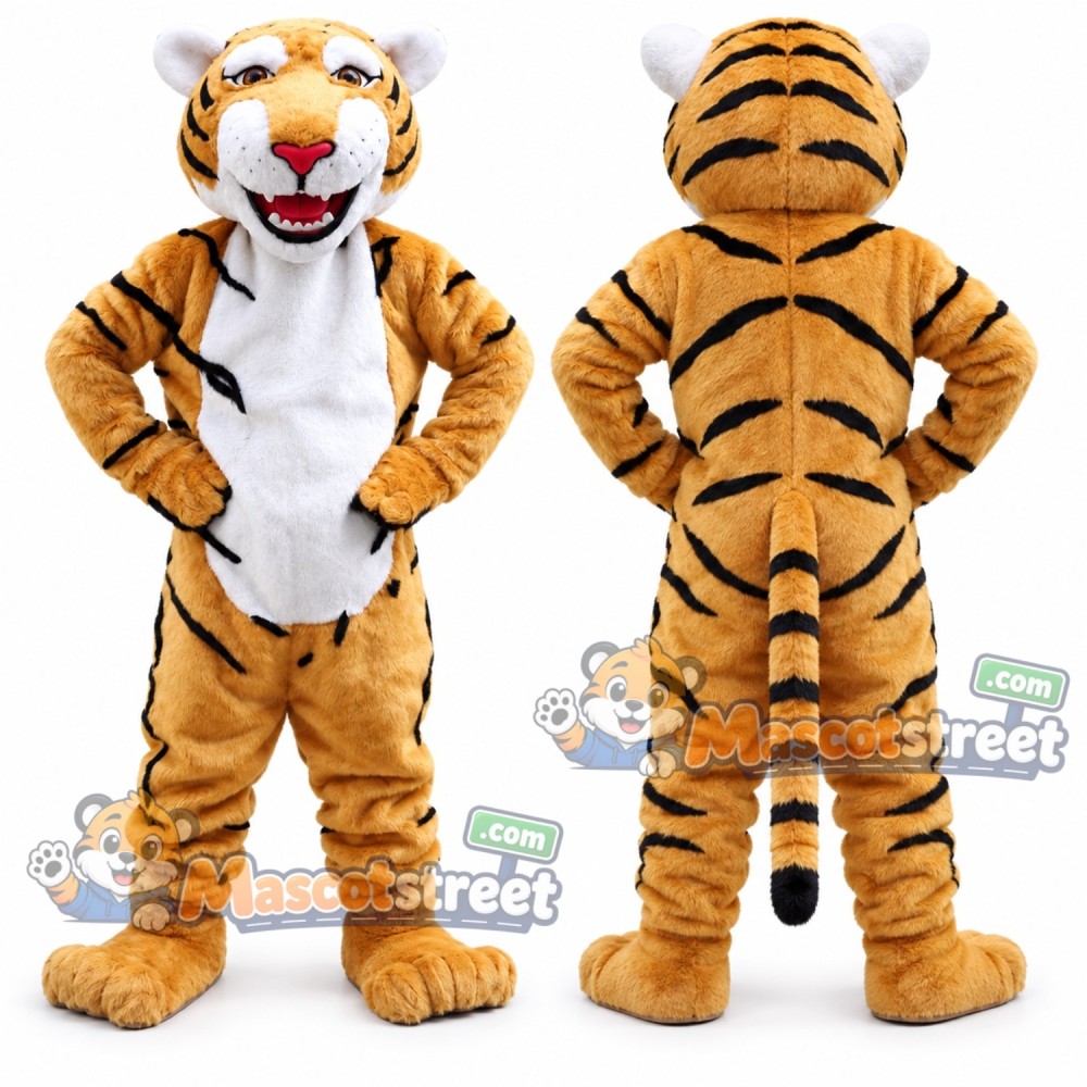 Orange Tiger Mascot Costume Orange Tiger Mascot Costume