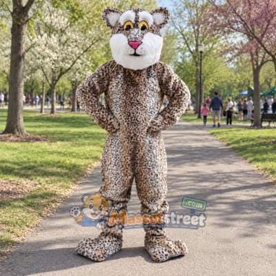 Spotted Leopard Mascot Costume Spotted Leopard Mascot Costume
