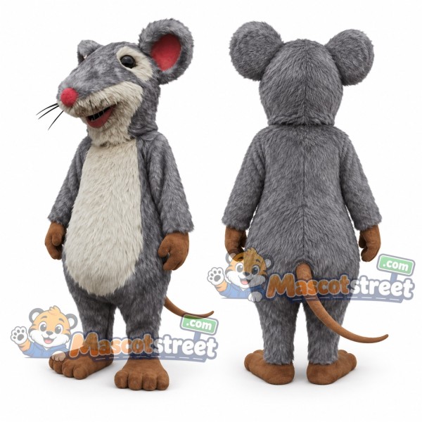 Gray Rat Mascot Costume