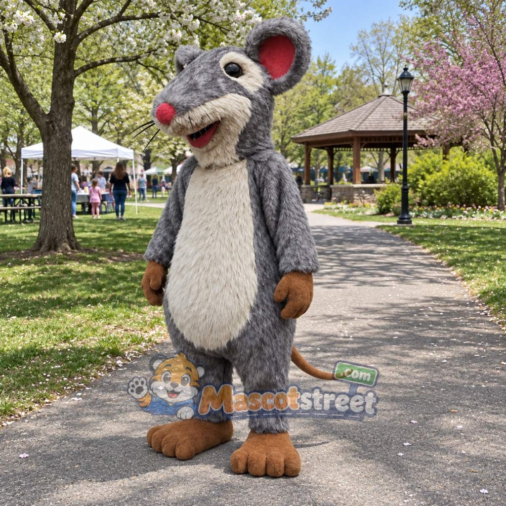 Gray Rat Mascot Costume